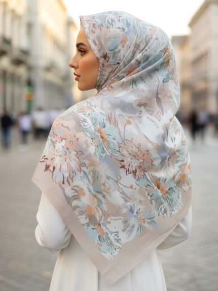 Flora Flow Impressionism in Beige