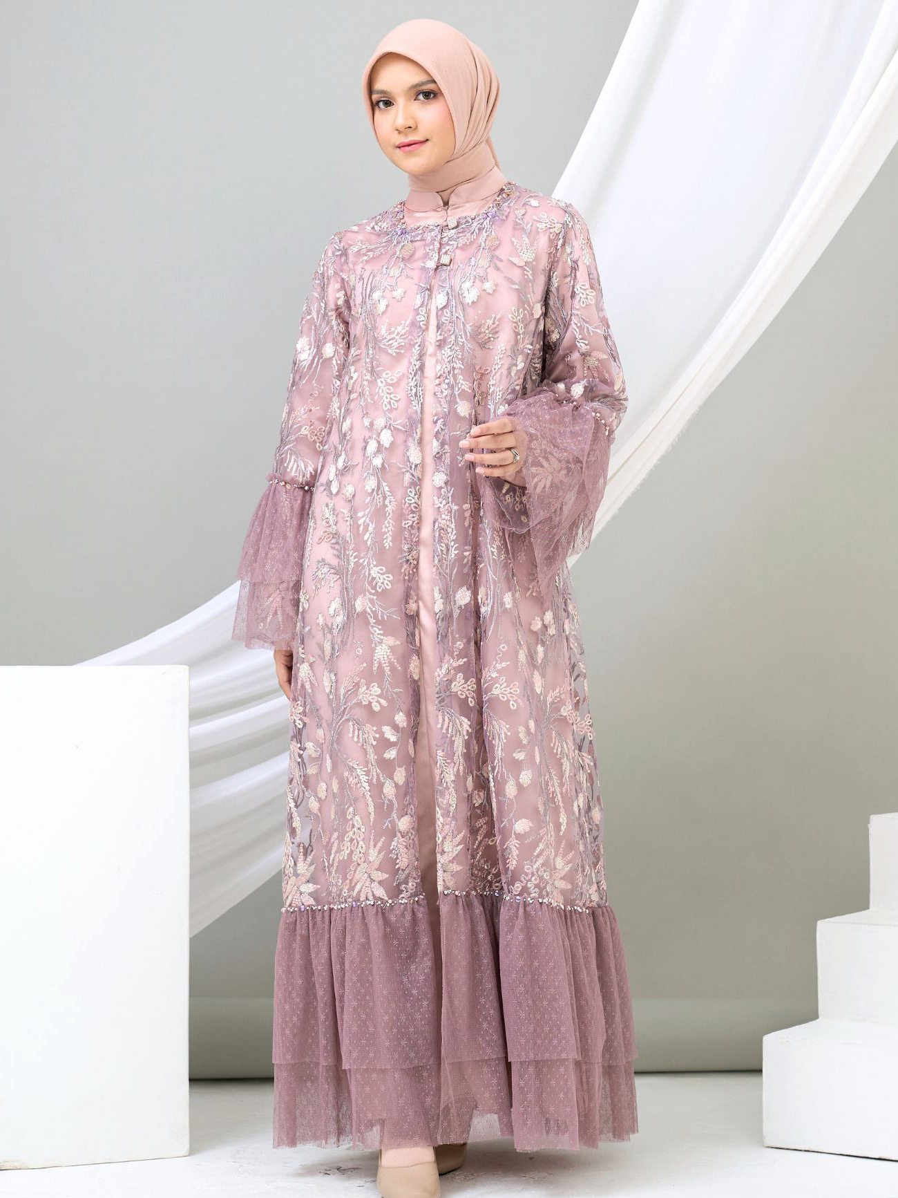 Mirelle_Embroidery_Mauve_Gown_by_Alkhansas_5 Mirelle Embroidery Gown - Image 1
